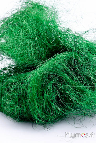Fibres de sisal - 50 g - vert